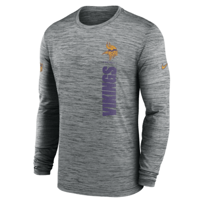 Minnesota Vikings Sideline Velocity Men s Nike Dri FIT NFL Long Sleeve T Shirt. Nike